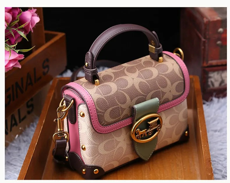 Women Bags Designer Luxury Crossbody Shoulder Purses Handbag Women Clutch Travel Tote Bag coffee black red coffee-black-red-