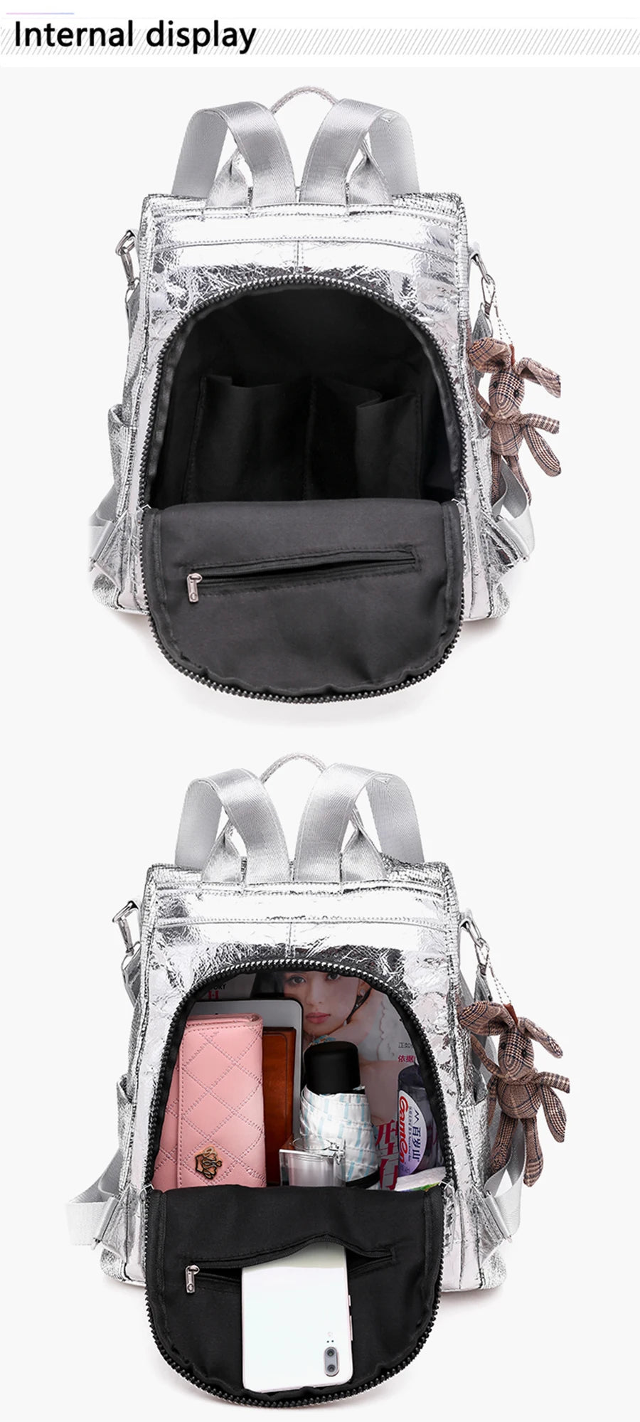 Anti Theft Women Backpacks Large Capacity Soft Leather Casual Shoulder Bag Bagpack