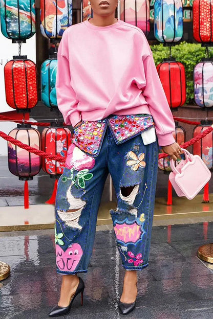 Floral Embroidery Diamonds Beaded Holes Denim Pants High Waist Loose Rhinestones Jeans Blue / XL / CHINA Blue / L / CHINA Blue / M / CHINA Blue / XL / CHINA-Blue / L / CHINA-Blue / M / CHINA-Blue / S / CHINA-SKY BLUE / M / CHINA-SKY BLUE / S / CHINA-Blue / XXXL / CHINA-Blue / XXL / CHINA-SKY BLUE / XXXL / CHINA-SKY BLUE / XXL / CHINA-SKY BLUE / XL / CHINA-SKY BLUE / L / CHINA-black / M / CHINA-black / S / CHINA-black / XXXL / CHINA-black / XXL / CHINA-black / XL / CHINA-black / L / CHINA-