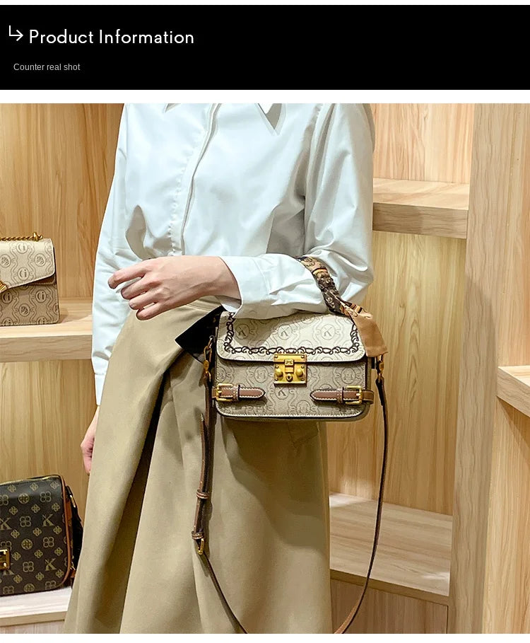 fashionable and versatile high-end handbag single shoulder crossbody bag