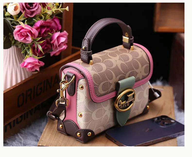 Women Bags Designer Luxury Crossbody Shoulder Purses Handbag Women Clutch Travel Tote Bag coffee black red coffee-black-red-