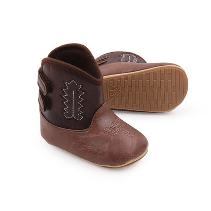 Baby Boots Made Of Soft PU and High-quality Cotton Short Boots With Rubber Soles and Anti Slip Baby