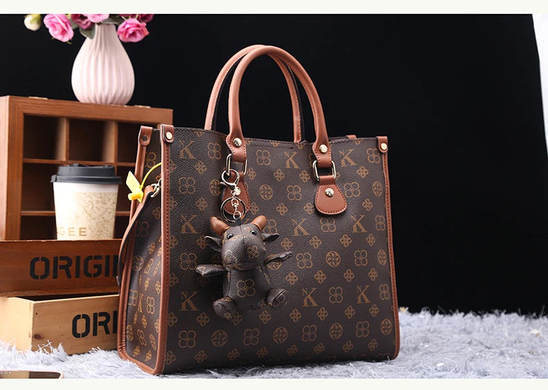 Light luxury brand women's bag fashionable and versatile single shoulder crossbody high-end handbag with large capacity