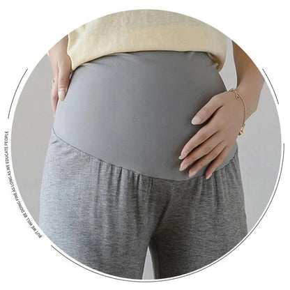 Maternity Pants Summer Maternity Silk Pants Wide-leg Pants Thin Outer Wear Loose Pleated Pants