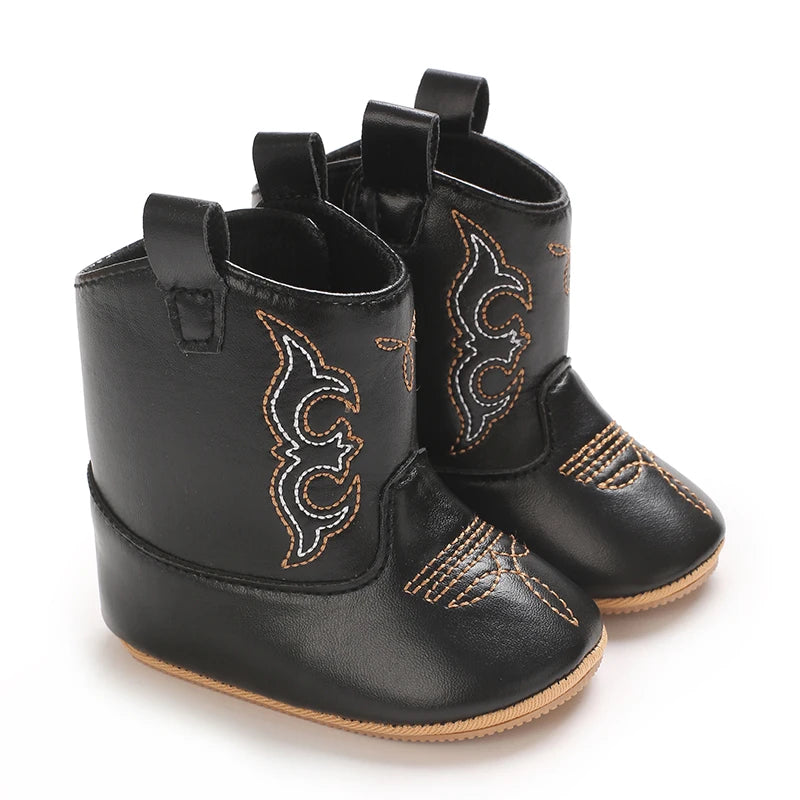 Baby Boots Made Of Soft PU and High-quality Cotton Short Boots With Rubber Soles and Anti Slip Baby