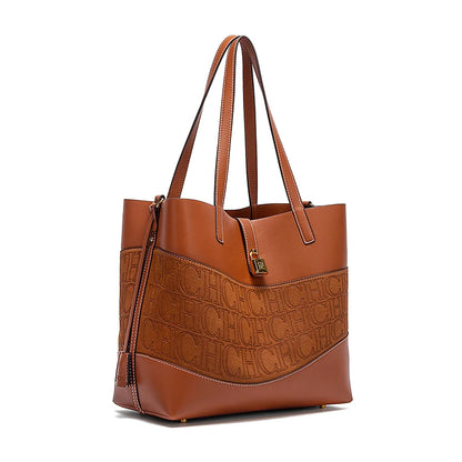 CHCH Women's Large Capacity Tote Bag Spring New Splicing Design Bag