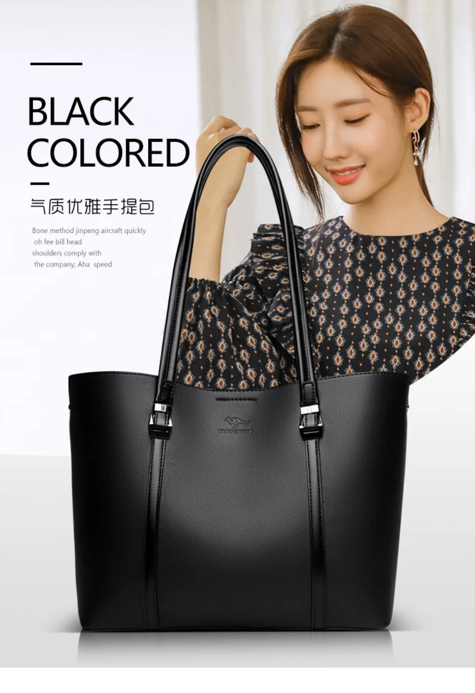 Luxury Shoulder Bags High-End Pu Leather Handbags Caual Tote