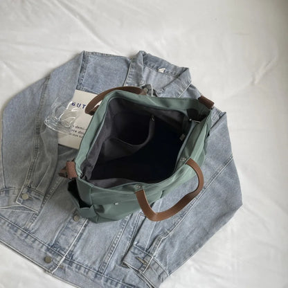 Stylish Nylon Tote Student shoudler Bags for Women Ladies Business Hand-held Briefcase Commuter Tote A4 Laptop High-end Designer