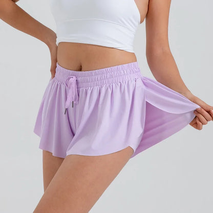 Flowy Athletic Shorts for Women Gym Yoga Workout Running Tennis Skirt Comfy Skort