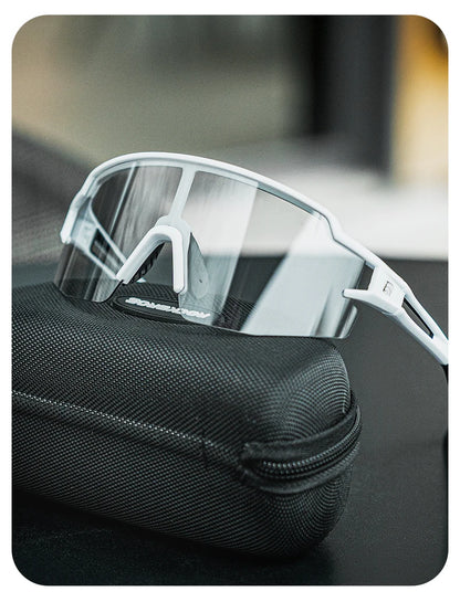 Photochromic Polarized Lens Bike Glasses UV400 Protection Eyewear Sunglasses MTB Road Bicycle Goggles