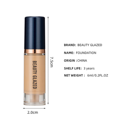 6ml Waterproof Matte Liquid Foundation Long Wear Oil-Control Face Full Coverage