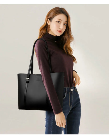Luxury Shoulder Bags High-End Pu Leather Handbags Caual Tote