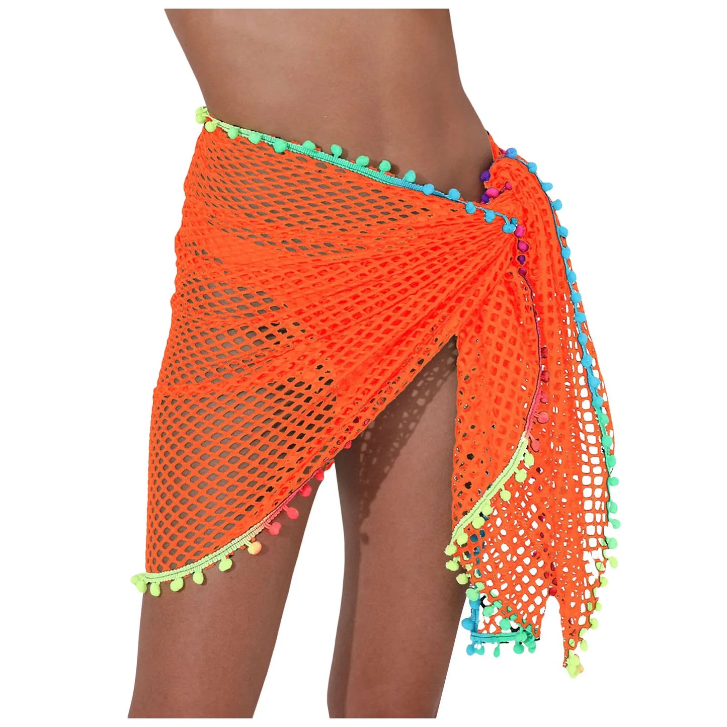 Beach Cover Ups For Women Sarong Sheer Bikini Chiffon Wraps Skirts For Swimwear