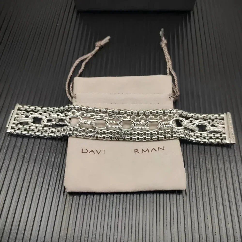 2025 New DY Bracelet Fashionable Simple Temperament Couple Bracelet Daily Wear Beaded Bracelet Men and Women Can Wear