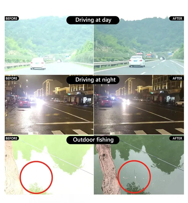 Men Photochromic Polarized Chameleon Glasses Change Color Sun Glasses Day Night Vision UV400