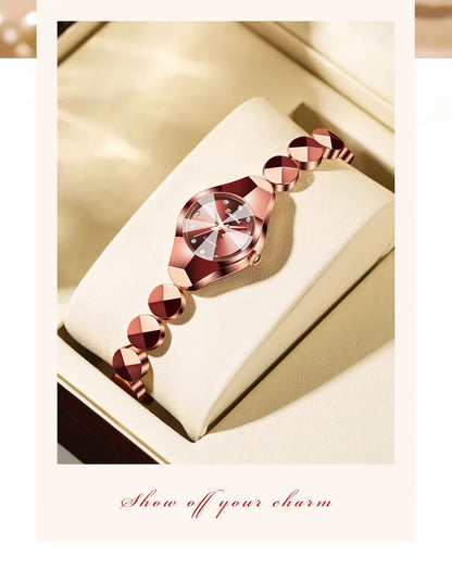 Light Luxury Brand high-end Exquisite Bracelet Wristwatch Waterproof Ladies Quartz