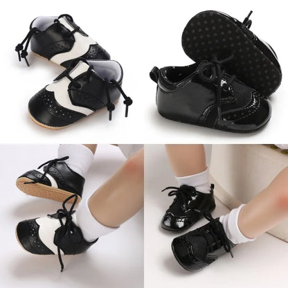 Baby Shoes Classic Soft Soled Sports Shoes 0-1 Year Old Baby Pre Walking Shoes Shoelaces