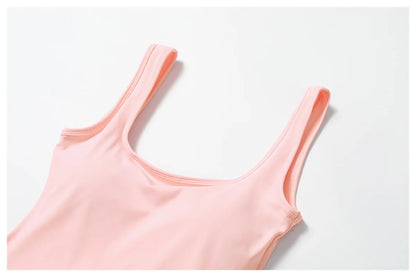 2024 New Women Yoga Anti Glare One-Piece Jumpsuit Dance Ballet Sports Dress Gym Push up Running Tennis Sports