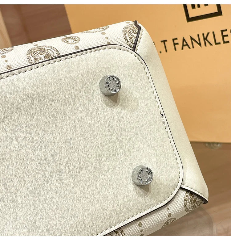 Light luxury brand designer high-end texture retro shoulder crossbody bag with l