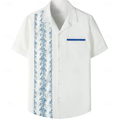 Solid Color Casual Shirt - Fashionable Street Style - Business Linen Material - Men's Short Sleeve Shirt