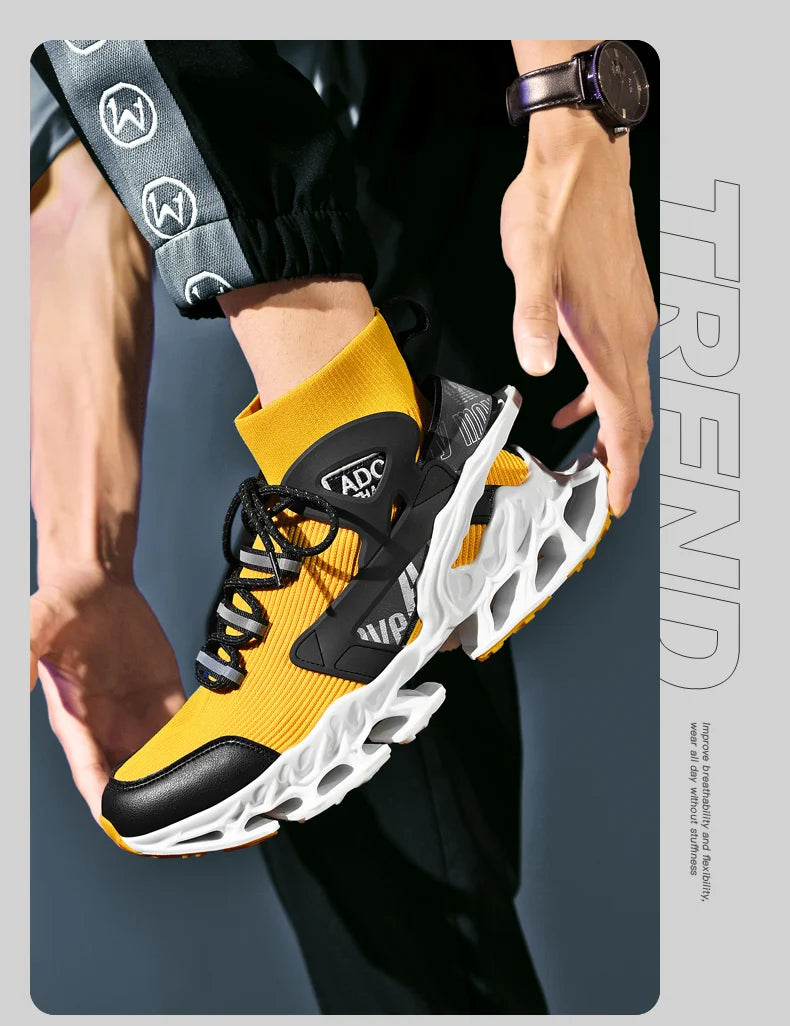 Men's Breathable Walking Tennis Running Shoes Blade Fashion Sneakers