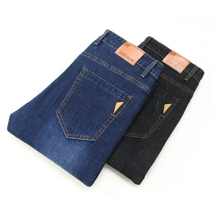 Stretch Slim Fit Pants Comfortable Soft Straight Casual Denim