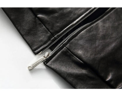 Mauroicardi Spring Autumn Luxury Elegant Cool Black Pu Leather Vest for Men with Hood Zipper Sleeveless Jacket Men Clothing 2023