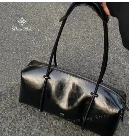 Large Capacity Boston Pillow Handbag Shoulder Bags Vintage Large Capacity Tote Bag