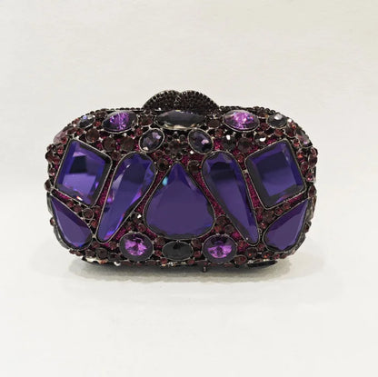 XIYUAN Big Stones Evening Purse Bags Rhinestone Wedding Gems Clutch Bag Bridal Clutches Women Diamonds