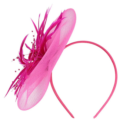 Retro Fascinators Women Feather Floral Mesh Headband Fascinator Hat Headwear Party Wedding Church