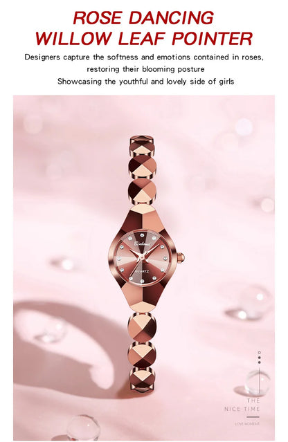 Light Luxury Brand high-end Exquisite Bracelet Wristwatch Waterproof Ladies Quartz