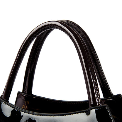 Luxury Patent Leather Handbags for Women Designer Crocodile Pattern Women's Shoulder Crossbody