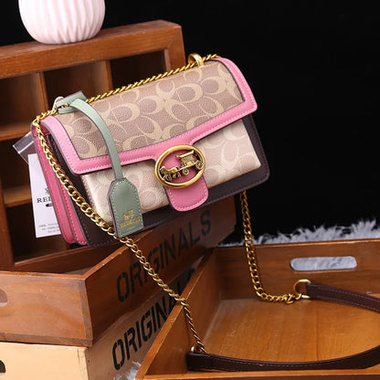 Light luxury women's high-end color contrast single shoulder underarm bag