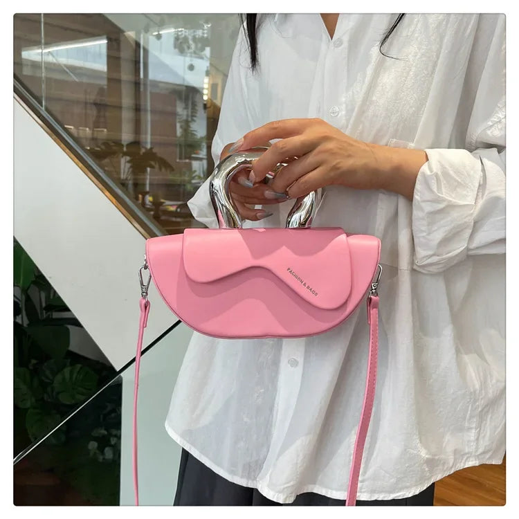 Solid Soft Shoulder Bag High Quality Bags for Women Hasp Interior Compartment Pu Women's Handbag