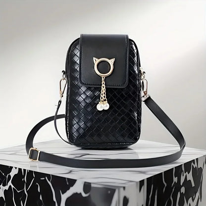 Fashion Women Mini PU Leather Crossbody Shoulder Bag Casual Mobile Phone Wallet Cute Handbag for Girls