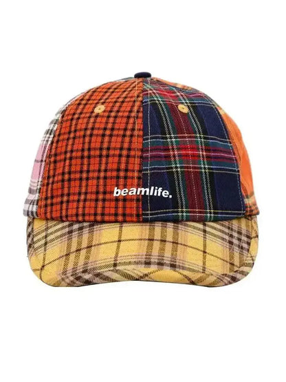 Women's Y2K Harajuku Grid Splice Casual Hat Street Fashion Sports 2000S Running Mountain Climbing Outdoor Cap Apparel 2026 New