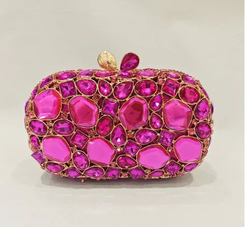 XIYUAN Big Stones Evening Purse Bags Rhinestone Wedding Gems Clutch Bag Bridal Clutches Women Diamonds