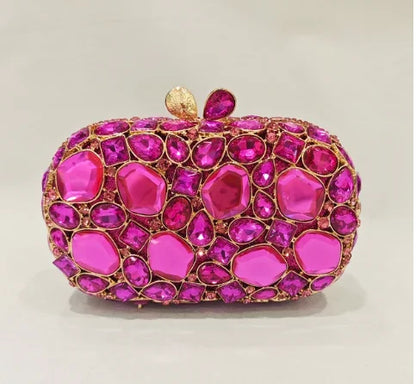 XIYUAN Big Stones Evening Purse Bags Rhinestone Wedding Gems Clutch Bag Bridal Clutches Women Diamonds