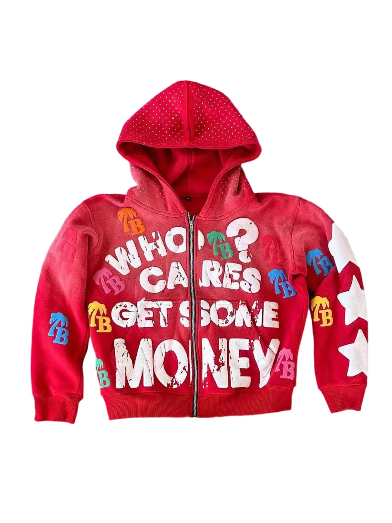 Men Gothic Hoodies Vintage Washing Letter Printed Hoodie Sweatshirt Casual Oversized Long Sleeve Streetwear Hooded Pullover