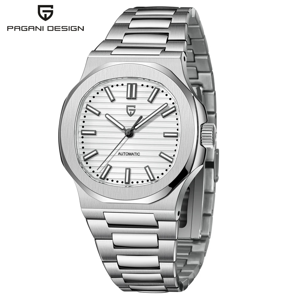 40MM Men's Watches Luxury Automatic Watch For Men Mechanical WristWatch Stainless Steel Sapphire glass