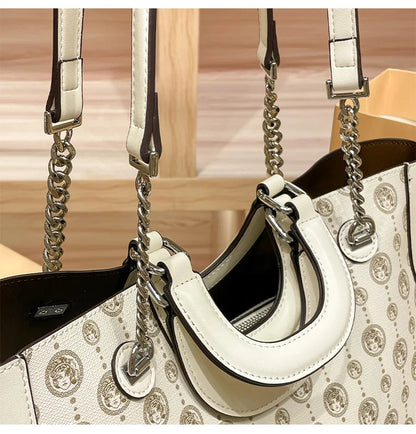 Light luxury brand designer high-end texture retro shoulder crossbody bag with l