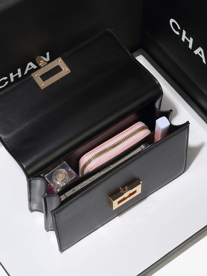 Belt decoration flip cover handbag crossbody bag