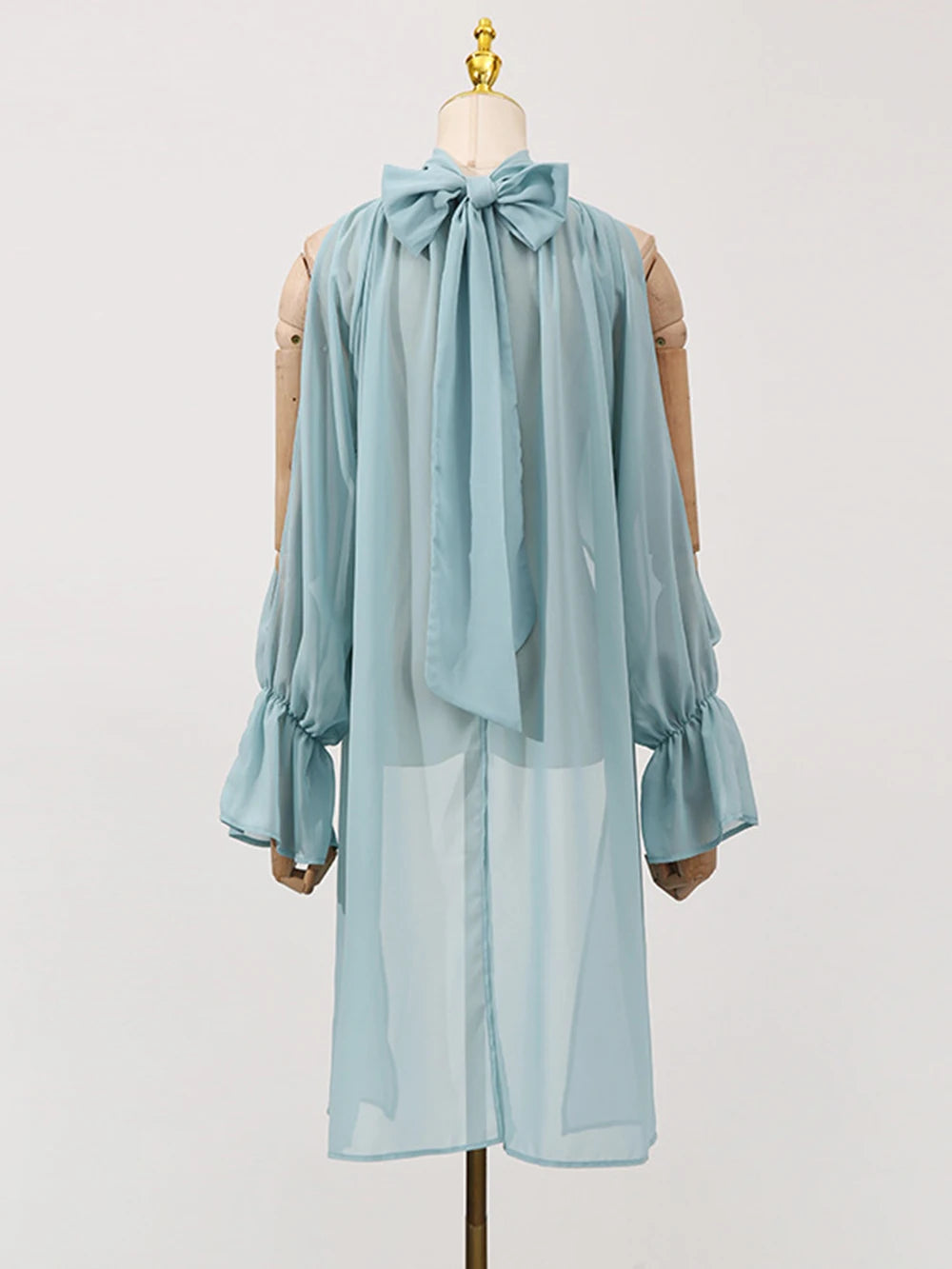 Chiffon Blouse Ladies Off shoulder Lantern Long Sleeve Design Top