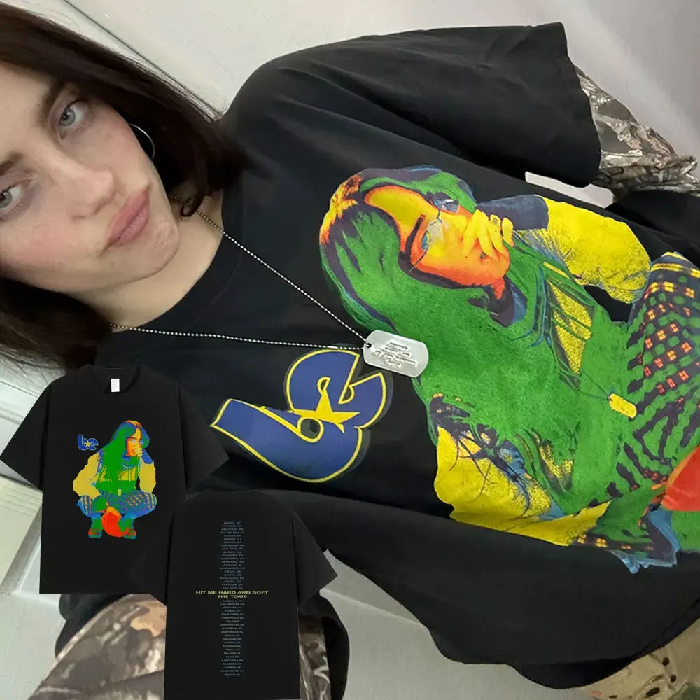 Hit Me Hard and Soft Tour 2024-2025 T Shirt Men Women Fashion Hip Hop T Shirts Cotton Loose Cozy Short Sleeve T-shirts Fans Gift