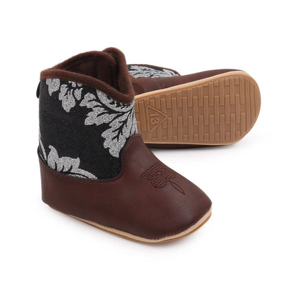 Baby Boots Made Of Soft PU and High-quality Cotton Short Boots With Rubber Soles and Anti Slip Baby