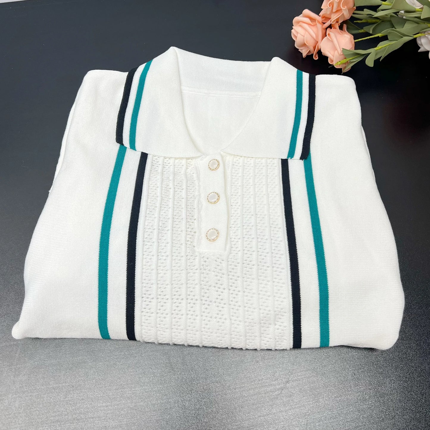 Knitted Mini Dress Turn-down Collar Ruffled Party Dress Streetrwear