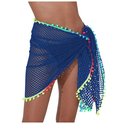 Beach Cover Ups For Women Sarong Sheer Bikini Chiffon Wraps Skirts For Swimwear