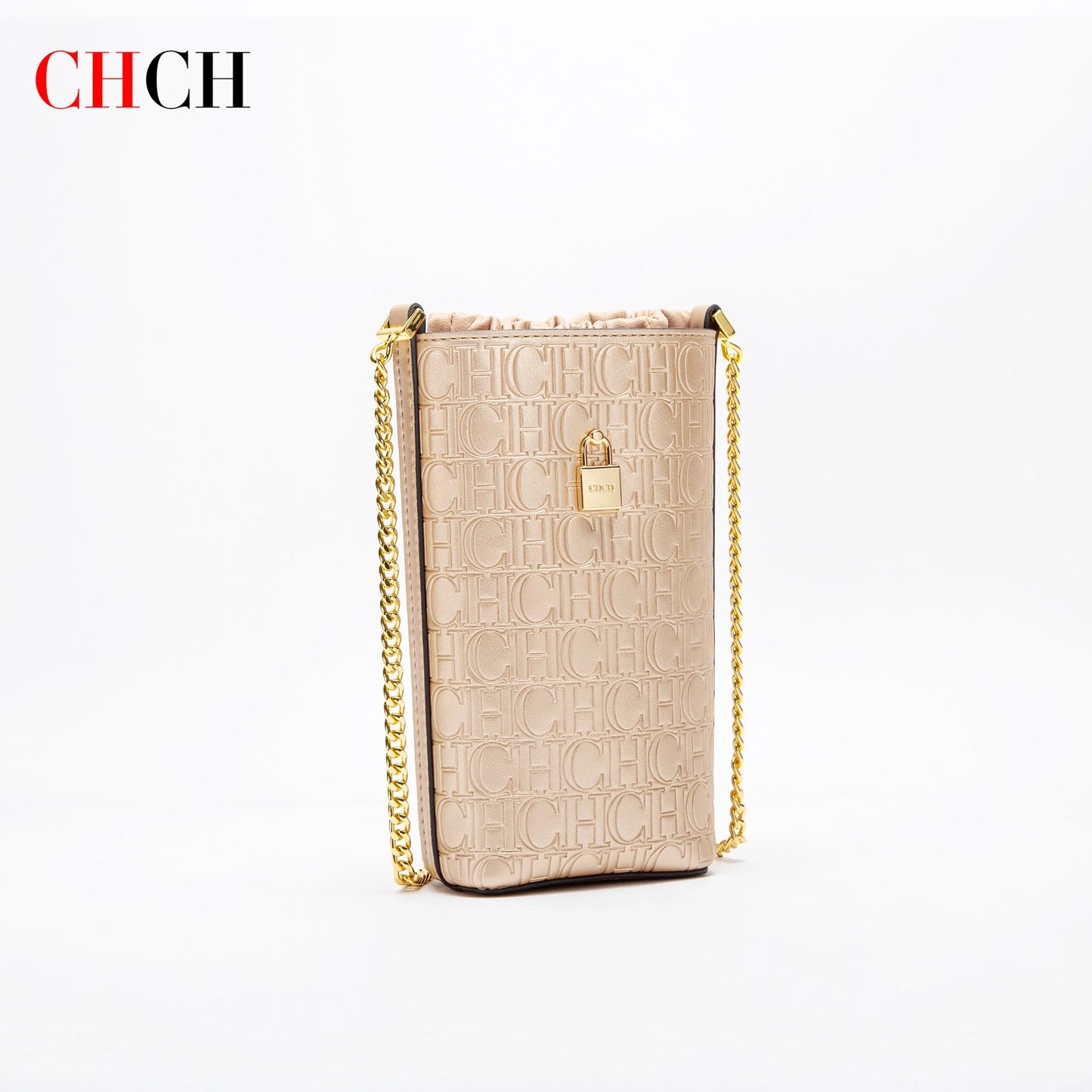 Phone Bag 2024 New Embossed Crossbody Bag High Quality Metal Chain Bag