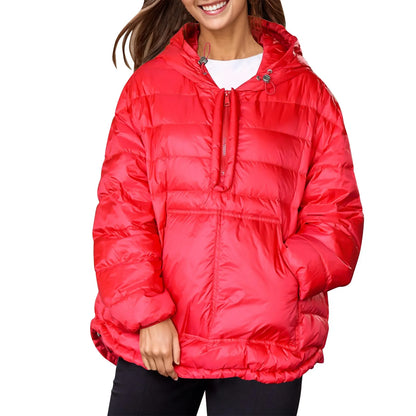 Plus Size Parkas For Women Casual Women Casual Hoodies Pocket Coat Lightweight Jacket Winter Coats For Women пуховик женский