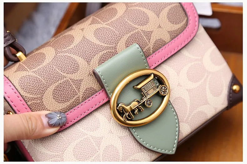 Women Bags Designer Luxury Crossbody Shoulder Purses Handbag Women Clutch Travel Tote Bag coffee black red coffee-black-red-
